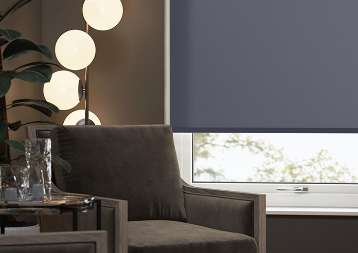 Roma, Night Blue - Roller Blind - Image 5